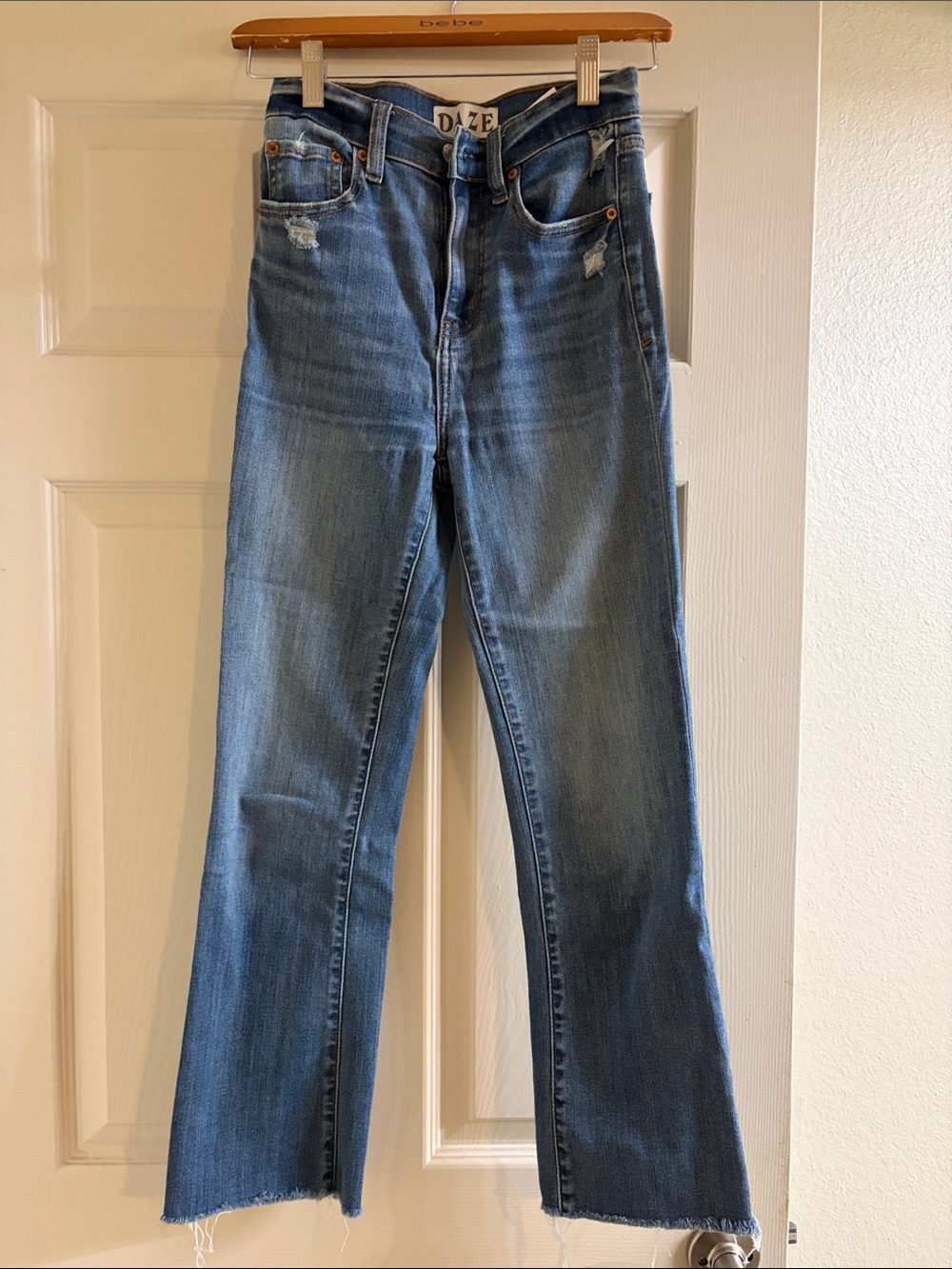 DAZE High-Rise Light Blue Wide-Leg Jeans